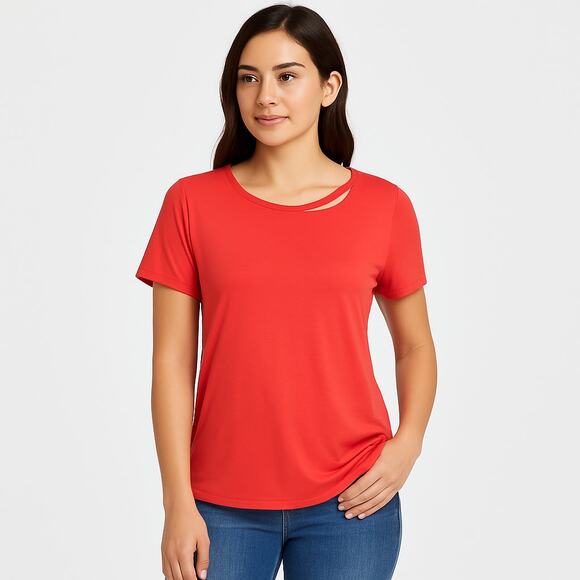 Dear John Women’s Pink Short Sleeve Pullover Casual Top Size Small NWOT - Picture 1 of 11